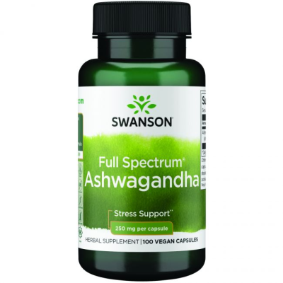 SWANSON Full Spectrum Ashwagandha   250 mg – 100 db vegán kapszula